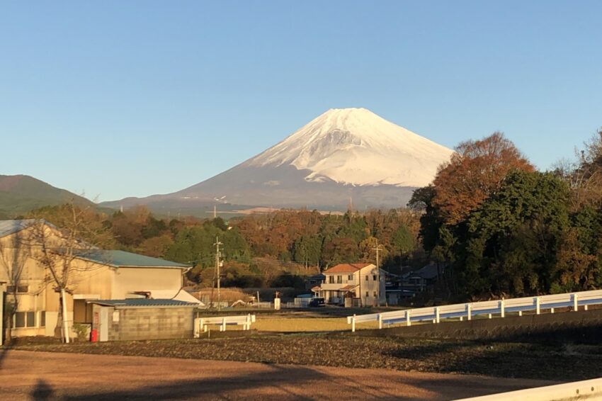 "Mount Fuji in the Morning" by Lupa van Luis, taken for MUSUBI by Borderlink ©2023.